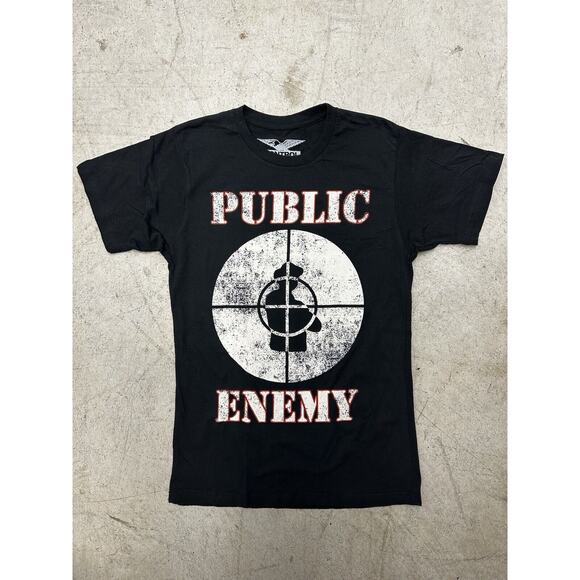 Control Public Enemy T Shirt Men Small Black Fight The Power Rap Tee 80s Hip Hop - Picture 3 of 10